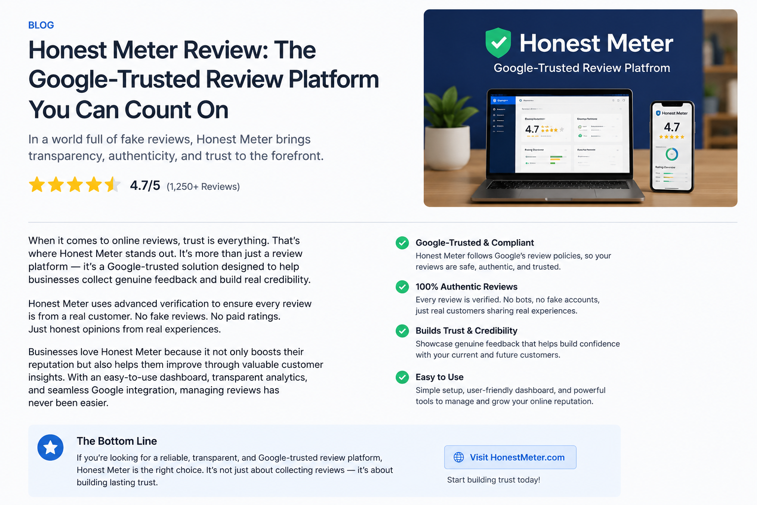 Honest Meter Review: A Modern Platform for Building Trust Through Customer Feedback
